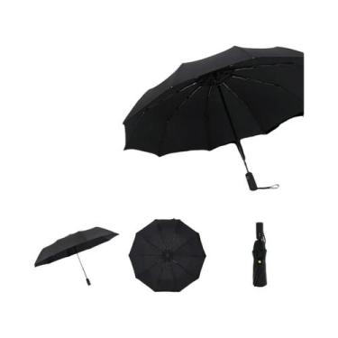 Imagem de Guarda-chuva Automático Extra Grande De Dupla Camada Resistente Ao Ven