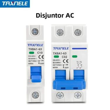 Imagem de Disjuntor Mini AC 230V 400V 6KA MCB 6A 10A 16A 20A 32A 40A 50A 63A Pro