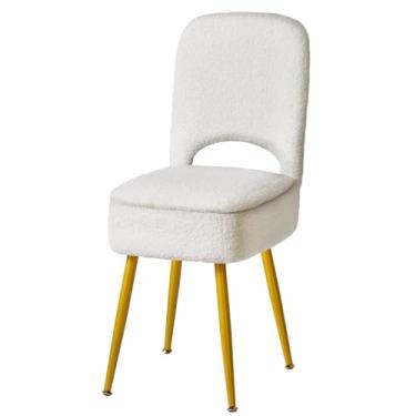 Imagem de IBUYKE Banqueta pequena de armazenamento com encosto dobrável, 33 x 35 x 80 cm, otomana quadrada de veludo de pelúcia, cadeira de maquiagem para sala de estar, 4 pernas de metal com pés