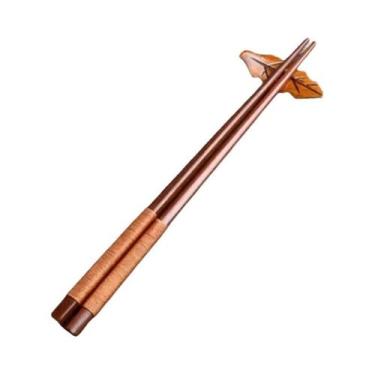 Imagem de Conjunto De Hashis De Sushi Em Madeira De Castanha Natural, Feito À Mã