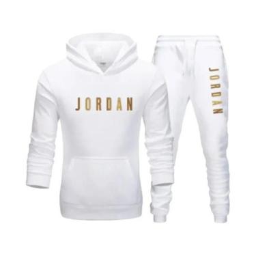 Imagem de Conjunto De Moletom Masculino De Lã Com Capuz Para Primavera, Casual, 