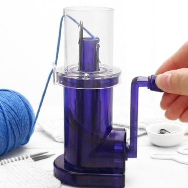Imagem de Easy Weaver Ferramenta de tricô doméstica carretel de tricô com clipe, mini máquina de costura manual para suéteres, pulseira, artesanato DIY