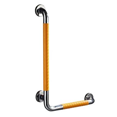 Imagem de Corrimãos para deficientes, barra de apoio para chuveiro, barra antiderrapante em forma de L, barra de equilíbrio de banheira com suporte de parede, corrimão de banheira para idosos