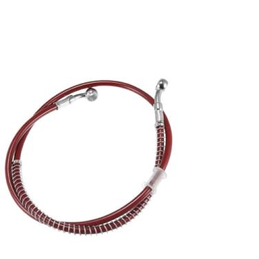 Imagem de Tsinesla Mangueiras de motocicleta 10 mm ID 50 cm-1 m 130 cm-2M linha de freio hidráulico para motocicleta tubo de mangueira de óleo aço inoxidável trançado cabo para motocross vermelho linha de freio