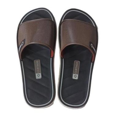 Imagem de Chinelo Cartago Malaga Sport Gáspea 12377 - Bege//Telha-Masculino