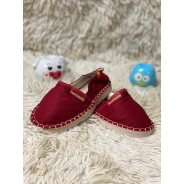 Imagem de Alpargata Infantil Sapatilha Havaianas Tradicional, Bordô, 33