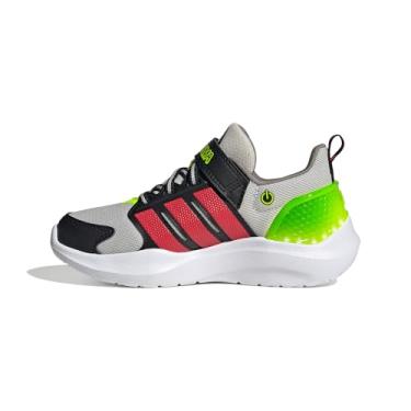 Imagem de adidas Tênis infantil unissex Lightorama, Cinza/vermelho lúcido/limão lúcido, 12.5 Little Kid