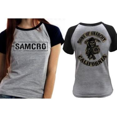 Imagem de Baby look blusa feminina ou Camiseta unissex Samcro sons of anarchy , 
