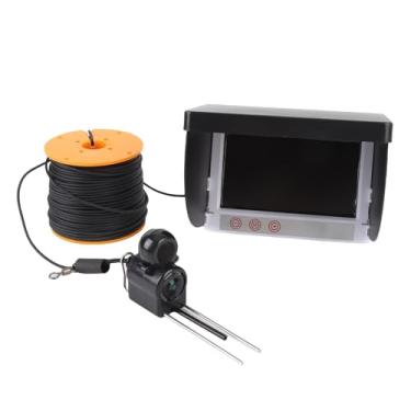 Imagem de EBTOOLS Câmera de Pesca Subaquática, 5MP 1080P HD 195° Grande Angular LCD de 4,3 Polegadas Com Luz de Preenchimento LED 8pcs, Cabo de 50m, Bateria de 5000mAh, para Pesca de Caiaque Em