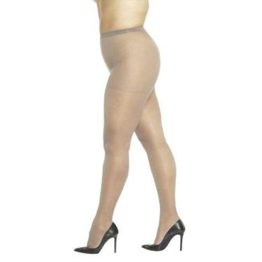 Imagem de Meia Calça Loba Lupo Clássica Fina Fio 20 Plus Size, PLUS, Natural