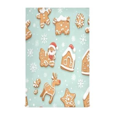 Imagem de xigua Conjunto de 1 panos de prato de cozinha de biscoitos de gengibre, macios e altamente absorventes de secagem rápida para limpeza de pratos e limpeza à mão, 71 x 45 cm