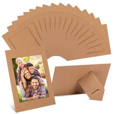 Imagem de Juexica 150 porta-retratos de papel, 10 x 15 cm, com suporte de cavalete de papelão, arte para família, artesanato, decoração de Natal, formatura, casamentos, exibição (raft)