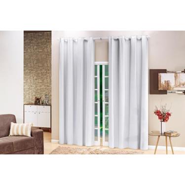 Imagem de Cortina Blackout PVC Lisa 2,80x2,00 Filomena - Branco