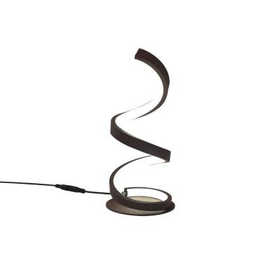 Imagem de Luminária Abajur De Mesa 10W Espiral Moderna Coffee