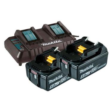 Imagem de Kit 2 Baterias 5Ah 18V Bl1850B + Carregador Duplo Dc18Sh