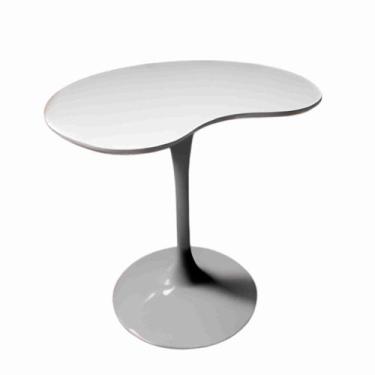Imagem de Mesa De Jantar Tulipa Saarinen Organica Malu 80cm Laca Cinza - Modelar