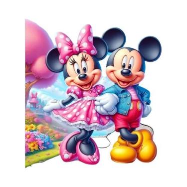 Imagem de Pintura Em Diamante Disney Mickey Minnie, Arte Em Mosaico Completo Red