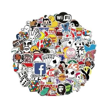 Imagem de Adesivos De Logo De Marca De Moda Para Laptop, Skateboard, Bagagem, Bi