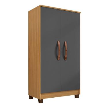 Imagem de Armário Multiuso Lavanderia Organizador Paris Carvalho-grafite - Pallazio