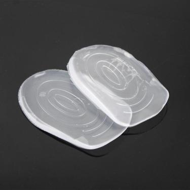 Imagem de Par De Palmilha Calcanhar Silicone Gel Ortopedica Anti Impacto Confortavel