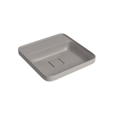 Imagem de Cuba De Sobrepor Deca Slim 40x40 L.21040.m.85 Quadrada Com Mesa Soft Antracite