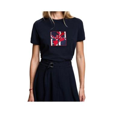 Imagem de CHCH Camiseta feminina verão nova alta qualidade em torno do pescoço b