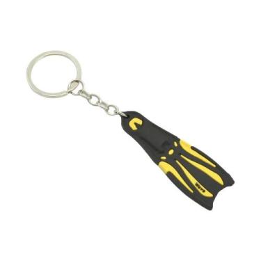 Imagem de Mini Chaveiro De Barbatanas De Mergulho, Pingente De Chaveiro De Barba