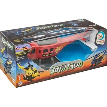 Imagem de Brinquedo Helicóptero Bombeiro Tornado Gira As Hélices - Cardoso Toys