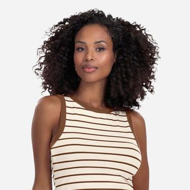 Imagem de Blusa Feminina Regata Cotton Leve Listrada-Feminino