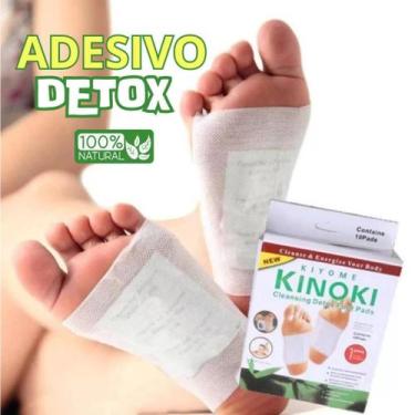 Imagem de Kit com 10 Adesivos Desintoxicantes para os Pés - Eliminação Natural d