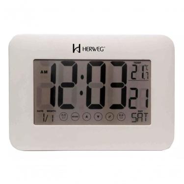 Imagem de Despertador Digital Branco Digital Touch Herweg 2983 único