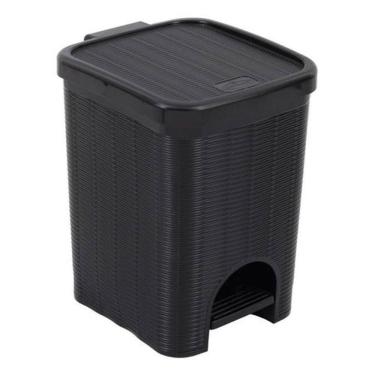 Imagem de Lixeira De Plástico Multiuso - 12 Litros - Nitron - Preto