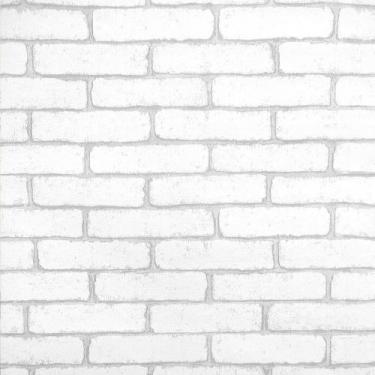 Imagem de Papel de parede autoadesivo Tijolo branco 2 metros - DCARTE