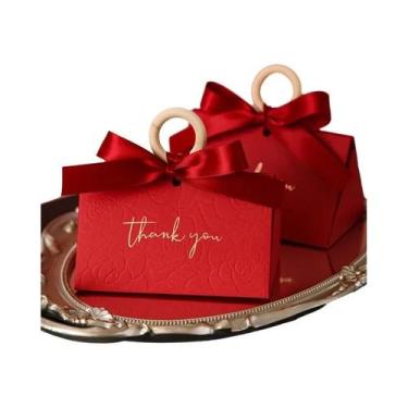 Imagem de Caixas De Presente Em Forma De Triângulo Rosa Mini, 10, 30, 50 Peças, 