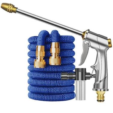 Imagem de Mangueira Retrátil Extensível 30M Pistola Alta Pressão - Globalcompras