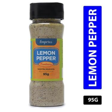 Imagem de Tempero Lemon Pepper 95g Condinew Realça Sabor dos Alimentos Reduz a N