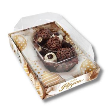 Imagem de 40 Caixas de Ovo de Colher Ajustável com Berço Ajustável de 250g, 350g