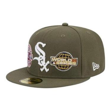 Imagem de Boné New Era 59fifty Chicago White Sox Verde Masculino-Masculino