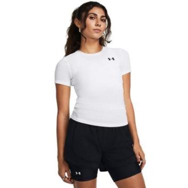 Imagem de Camiseta de Treino Under Armour Heatgear Feminina M Branco-Feminino