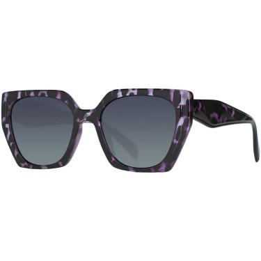 Imagem de Óculos de Sol Feminino Polarizado UV400 Quadrado Grande Oncinha Mesclado Tendência Moderno 6403-Feminino