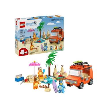 Imagem de LEGO Bluey - Viagem de carro em família e praia de Bluey