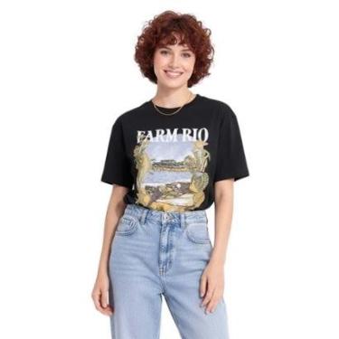 Imagem de Blusa Farm Rio Estampa Moldura Conchas-Feminino