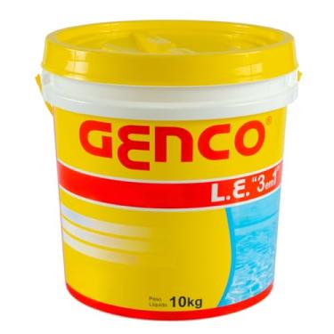 Imagem de Cloro Granulado 10Kg Genco 3 em 1 para Piscinas – Limpeza e Clareamento