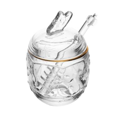 Imagem de Meleira de Cristal Transparente C/Pegador Plástico e Fio de Ouro New Butterfly 250ml Lyor