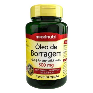 Imagem de Óleo de Borragem 500mg 60 Cápsulas Maxinutri