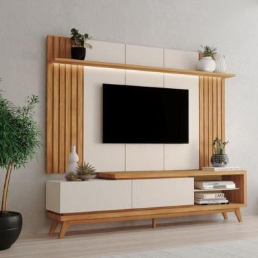 Imagem de Rack com Painel com LED MDF 220cmx192cm Nobre Supreme 220 - Espresso M