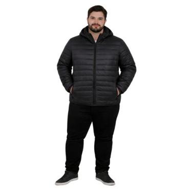 Imagem de Jaqueta Bobojaco Masculina Capuz Removível Plus Size Tamanho:G2Cor:Pre