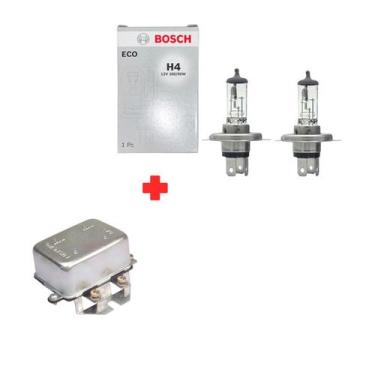 Imagem de Par Lâmpada H4 100w 90w 12v Rallye Bosch Original + Relé