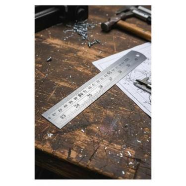 Imagem de 2x Régua Flexível Inox 1m Artesanato Patchwork Precisão - Congratulati