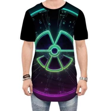 Imagem de Camiseta Longline Radiação Radioativo Radioactive Perigo 3 - Kasubeck 